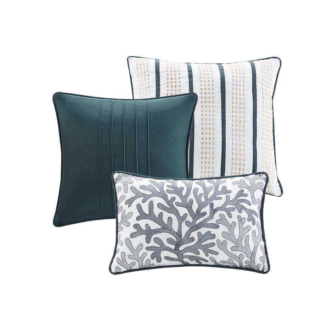 Alt View 4. Gracie Mills - Gracie Mills Villanueva Coastal Escape 7-Piece Comforter Set - Blue.