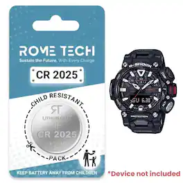 RomeTech - Replacement Battery for G-SHOCK GRB200-1A Watch 2 Pack