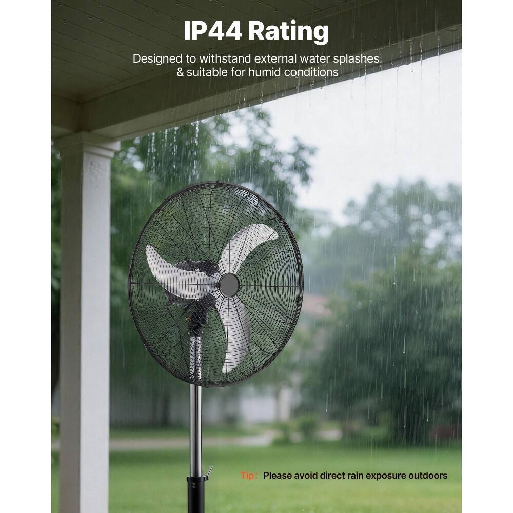 IP44 Rating  
Designed to withstand external water splashes & suitable for humid conditions  

Tip: Please avoid direct rain exposure outdoors