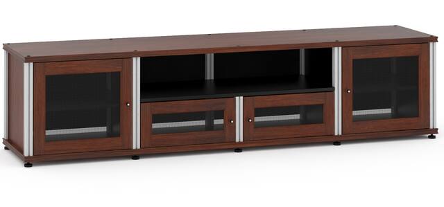 Front. Salamander Designs - Synergy TV/Media Cabinet Model 245 - Dark Walnut.