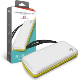 Hyperkin - EVA Hard Shell Carrying Case for Nintendo Switch Lite (White/ Yellow) - White-Yellow