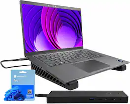 Dell - Refurbished Excellent - Latitude 7420 Laptop to Desktop PC with USB-C Docking Hub, Intel i7-11th Gen, 32GB RAM, 500GB SSD, Win11 Pro - Black