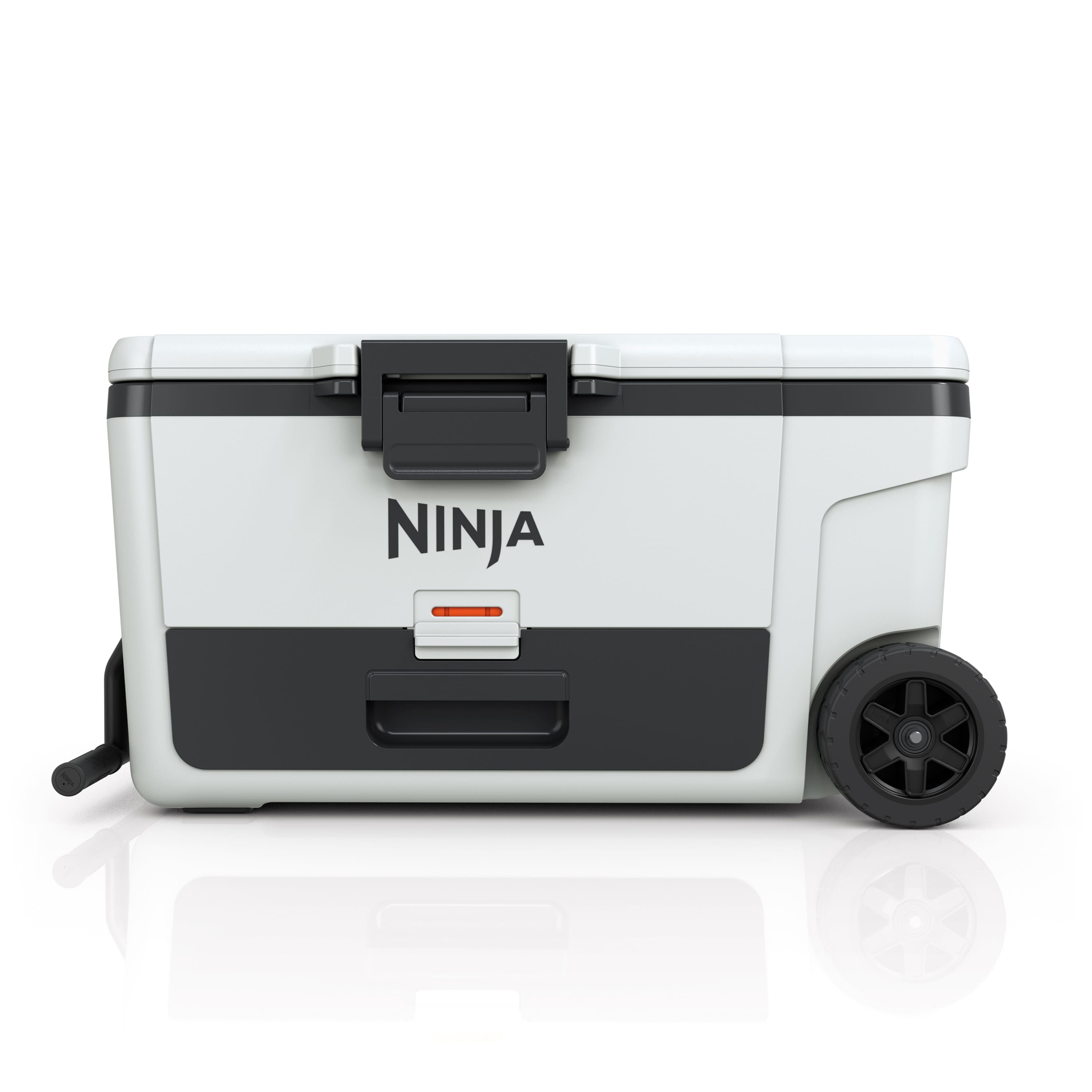 Ninja - FrostVault 65-qt. Wheeled Cooler with Cold Dry Zone - Cloud White