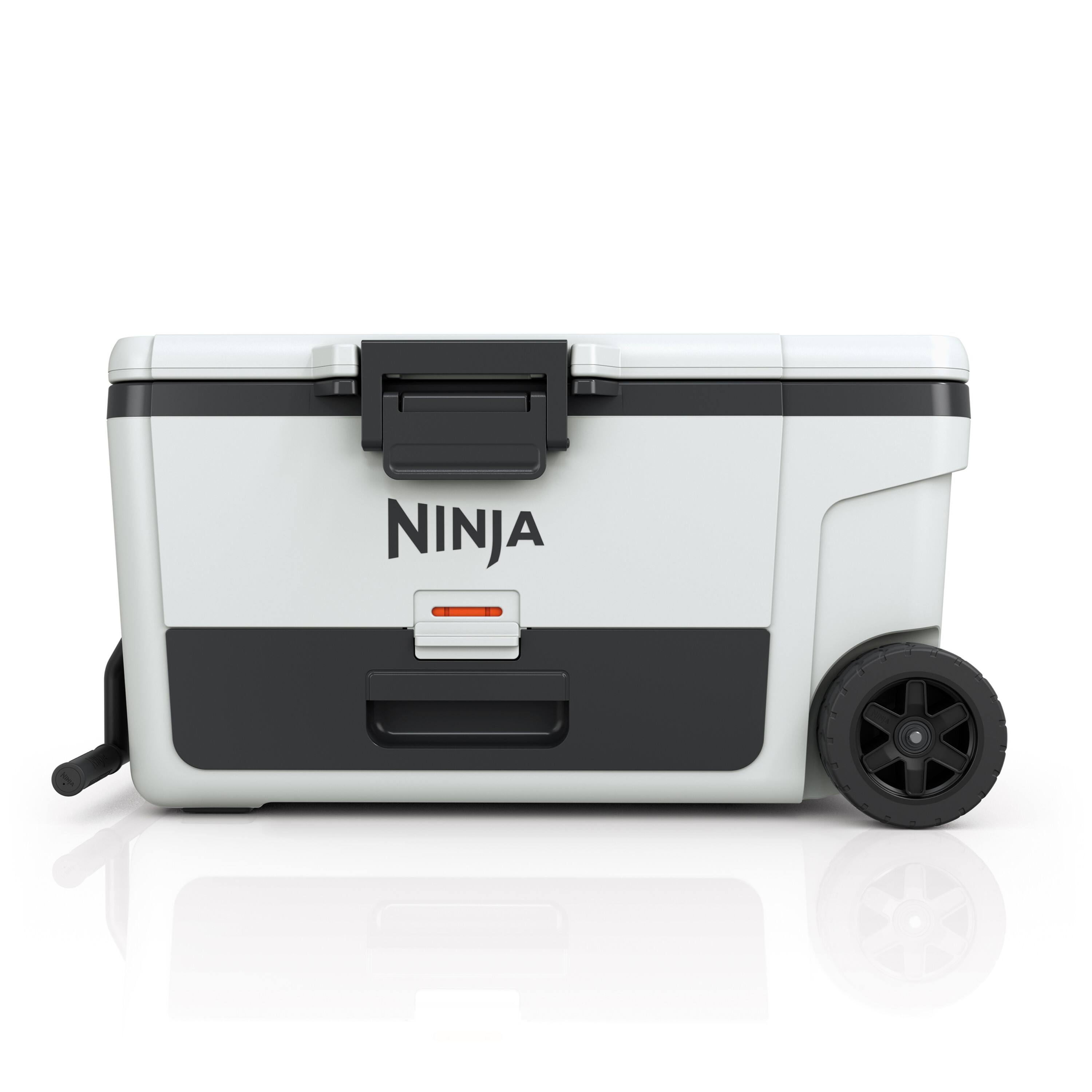 Ninja - FrostVault 65-qt. Wheeled Cooler with Cold Dry Zone - Cloud White