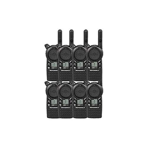 8 Pack of Motorola CLS1110 Two Way Radio Walkie Talkies (UHF) - Black