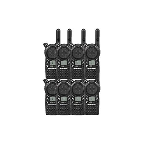 Front. Motorola - 8 Pack of Motorola CLS1110 Two Way Radio Walkie Talkies (UHF) - Black.