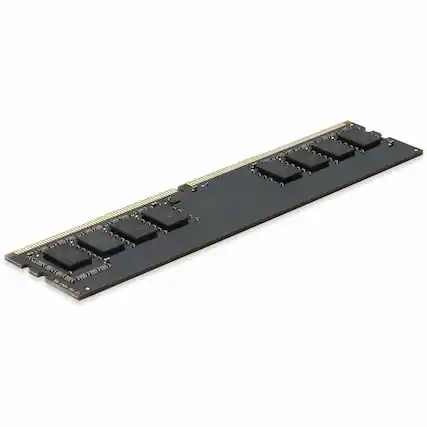 Front. AddOn - AddOn JEDEC Standard 8GB DDR4-3200MHz Unbuffered Single Rank x8 1.2V 288-pin CL17 UDIMM - For Server - 8 GB (1 x 8GB) - Black.