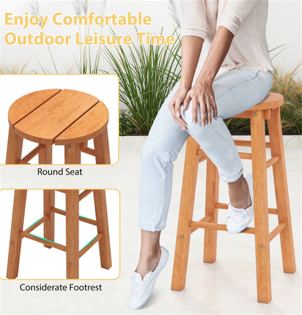 Enjoy Comfortable Outdoor Leisure Time

Round Seat

Considerate Footrest