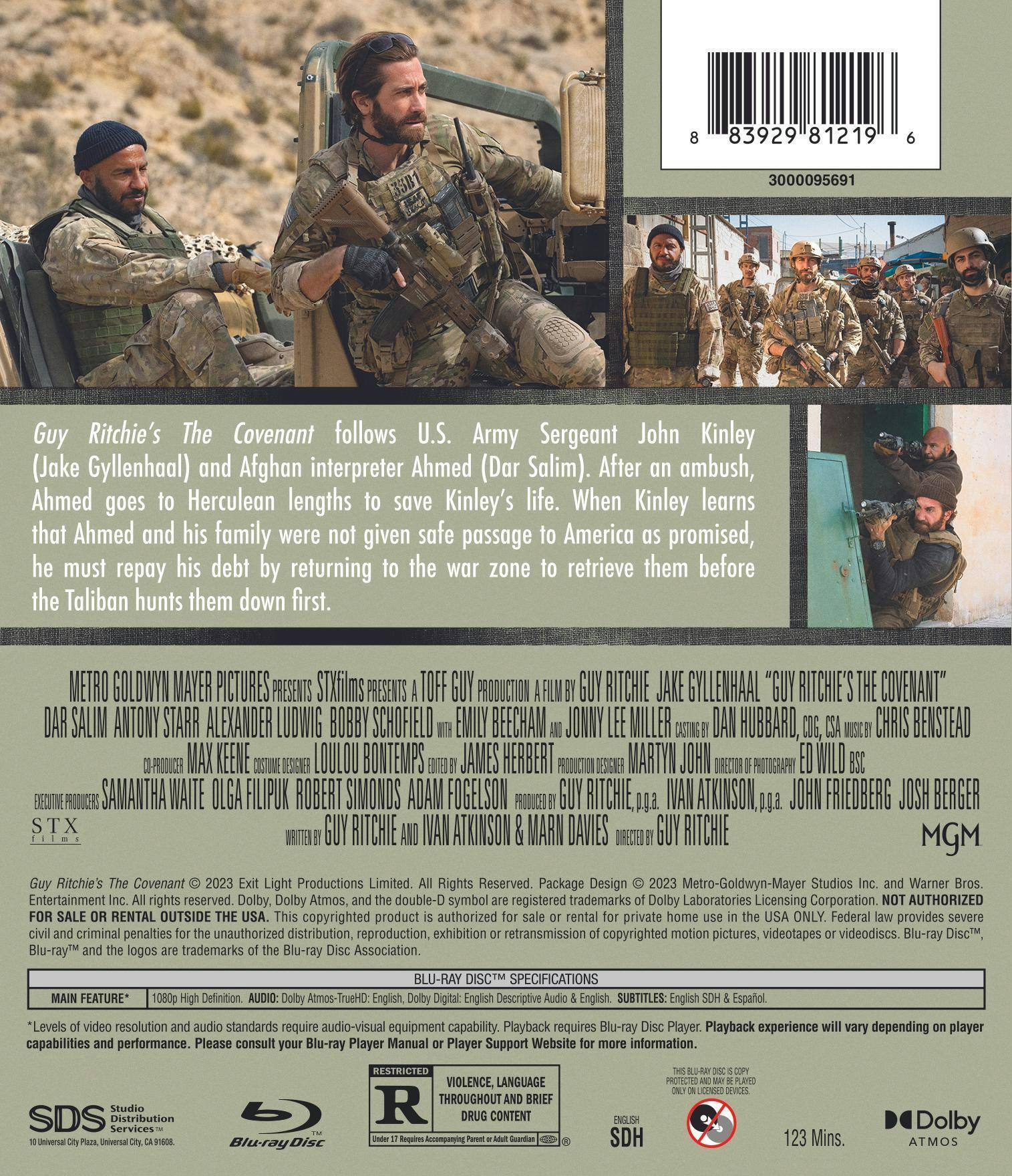 Back. Guy Ritchie's The Covenant (Blu-ray) [Blu-ray].
