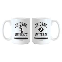 Logo Brands - Chicago White Sox 15oz. Current & Throwback Mug Set - Multicolor