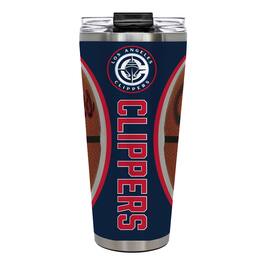 Great American Products - LA Clippers 32oz. Big Slim Game Ball Travel Tumbler - Brown
