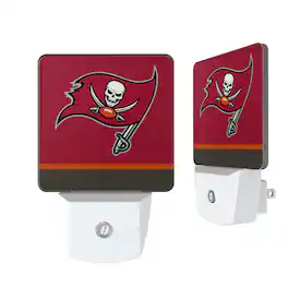 Keyscaper - Tampa Bay Buccaneers Stripe Design Nightlight 2-Pack - Multicolor