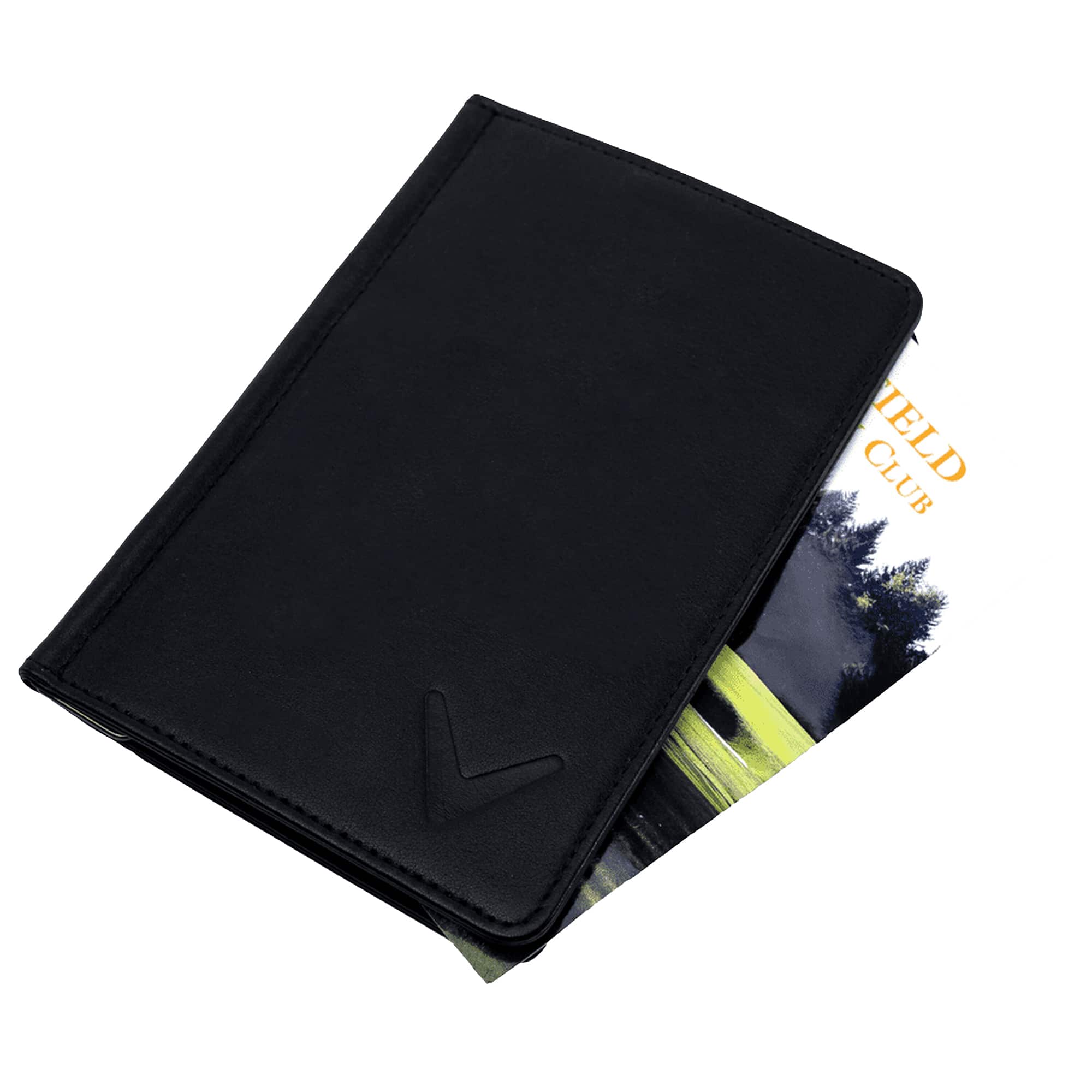Callaway - Golf Bifold Leather Scorecard Holder - Black