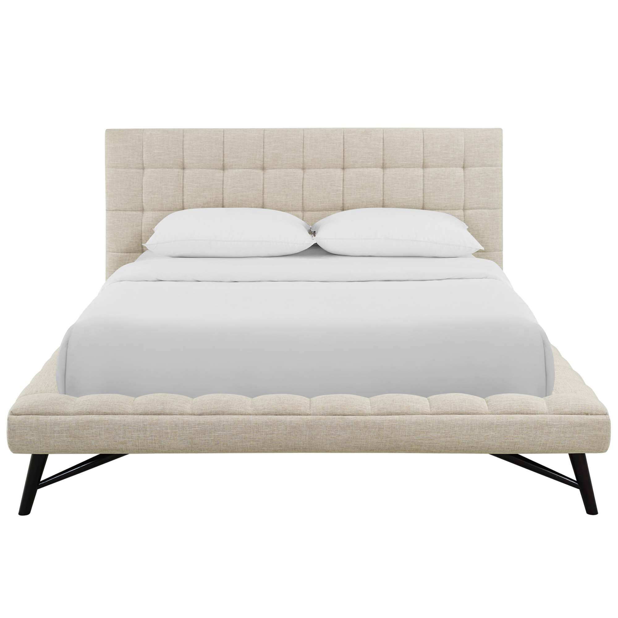 Alt View 1. Modway - Margo Wood Queen Platform Bed Frame - Black.
