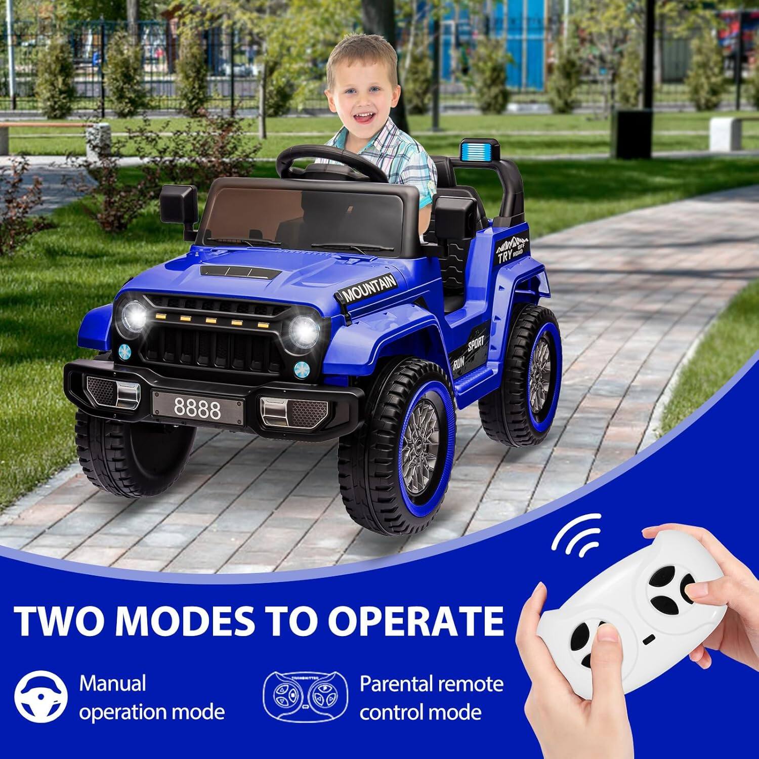 MOUNTAIN A - TRY SPORT RUNY 8888

TWO MODES TO OPERATE

- Manual operation mode
- Parental remote control mode