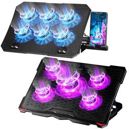 HongFei - S035 Laptop Cooling Pad and Portable Computer Cooler Set - purple