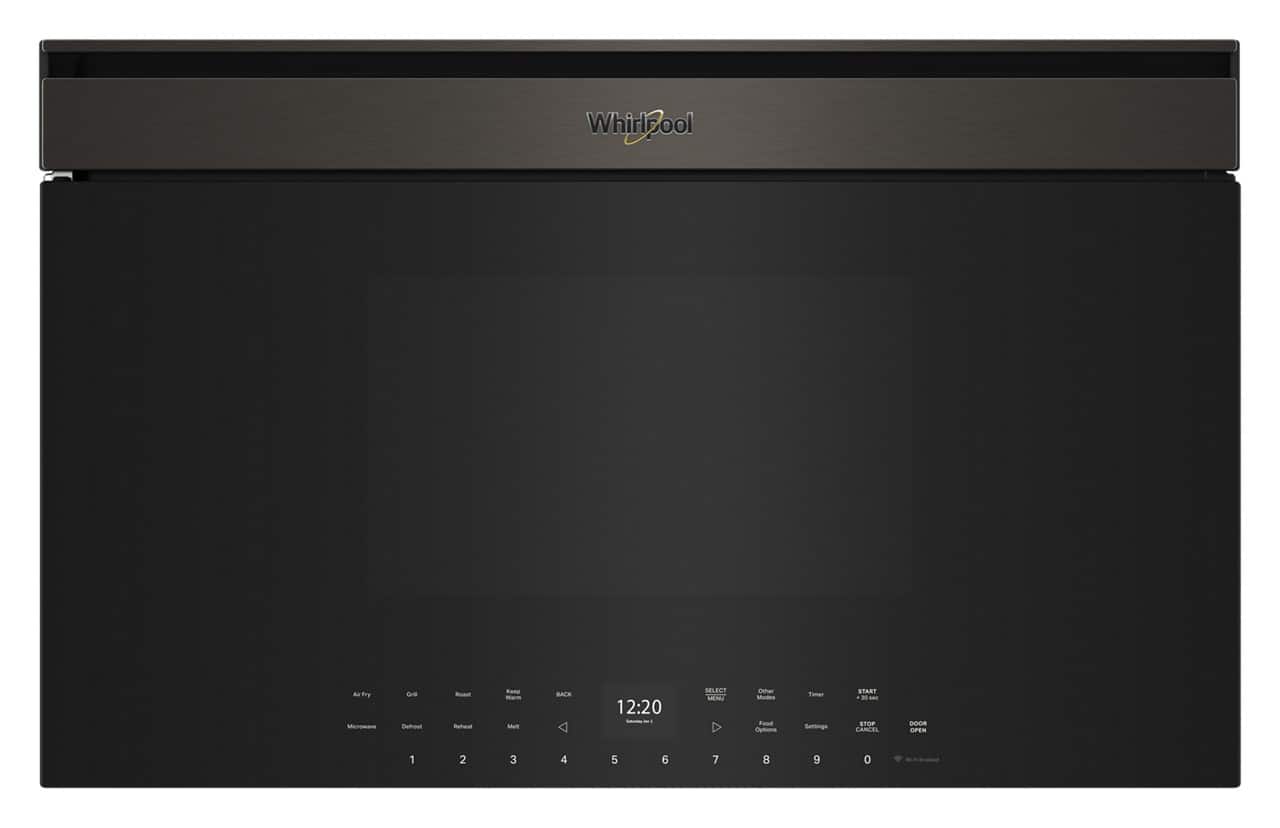 Whirlpool - 30-inch Built-In Smart Multifunctional Microwave Oven with Air Fry - 1,000 watts - Black Stainless Steel