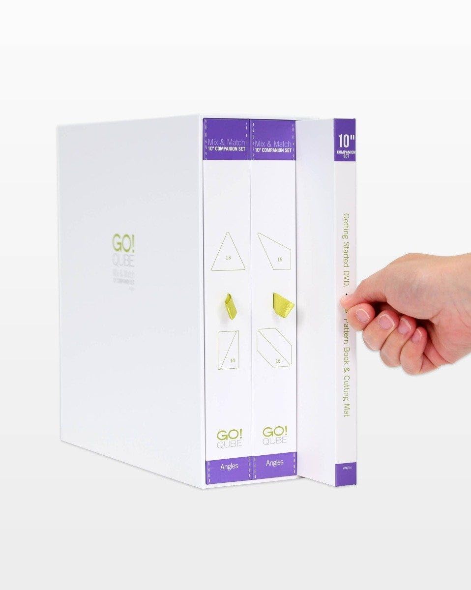 Mix & Match Mix & Match 10" COMPANION SET
GO! QUBE Angles
GO! QUBE Angles
Getting Started DVD, Pattern Book & Cutting Mat
13 14 15 16 17