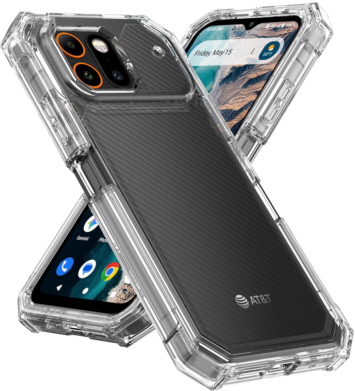 Nakedcellphone - Case for AT&T Trek Phone - Hybrid - Clear
