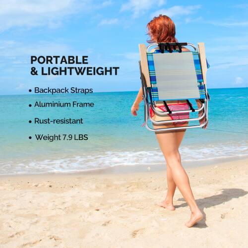 PORTABLE & LIGHTWEIGHT  
- Backpack Straps  
- Aluminium Frame  
- Rust-resistant  
- Weight 7.9 LBS