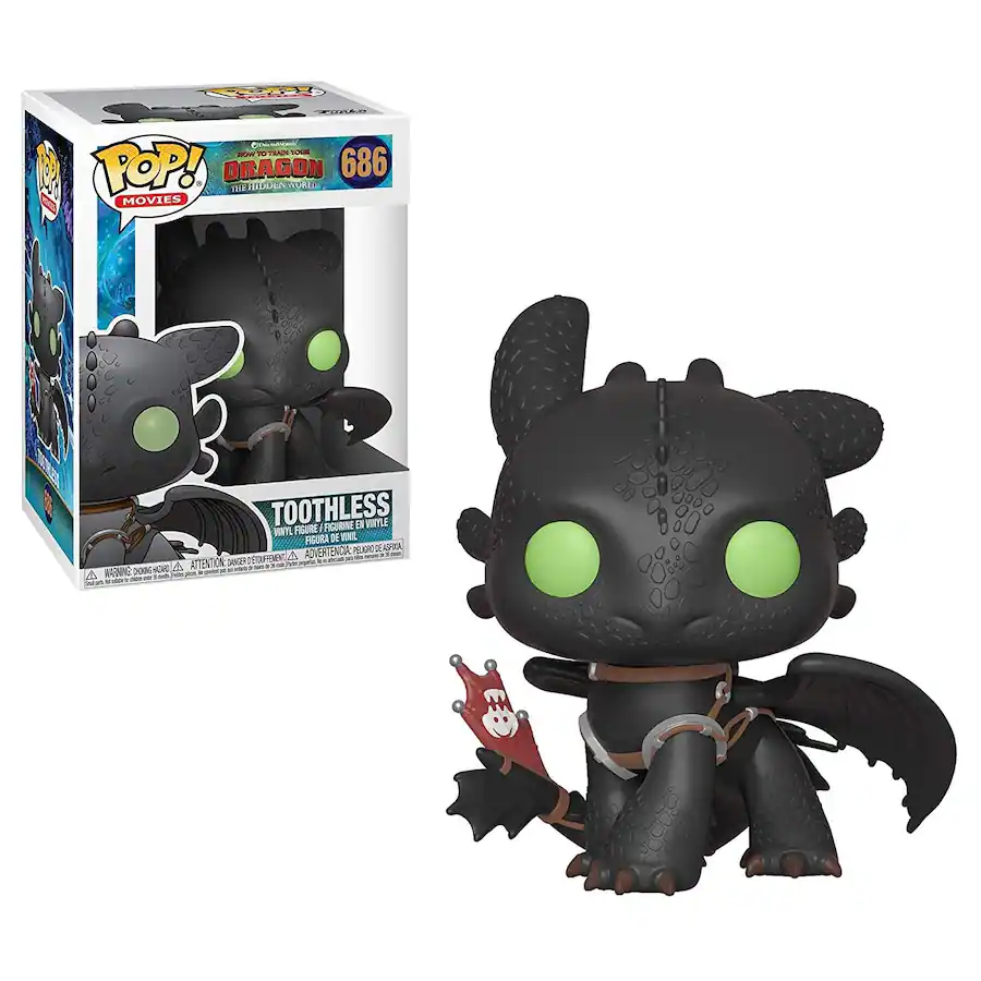 Toothless Pop How to Train Your Dragon 3 Funko POP Vinyl Figure Toothless Black 36355 ...