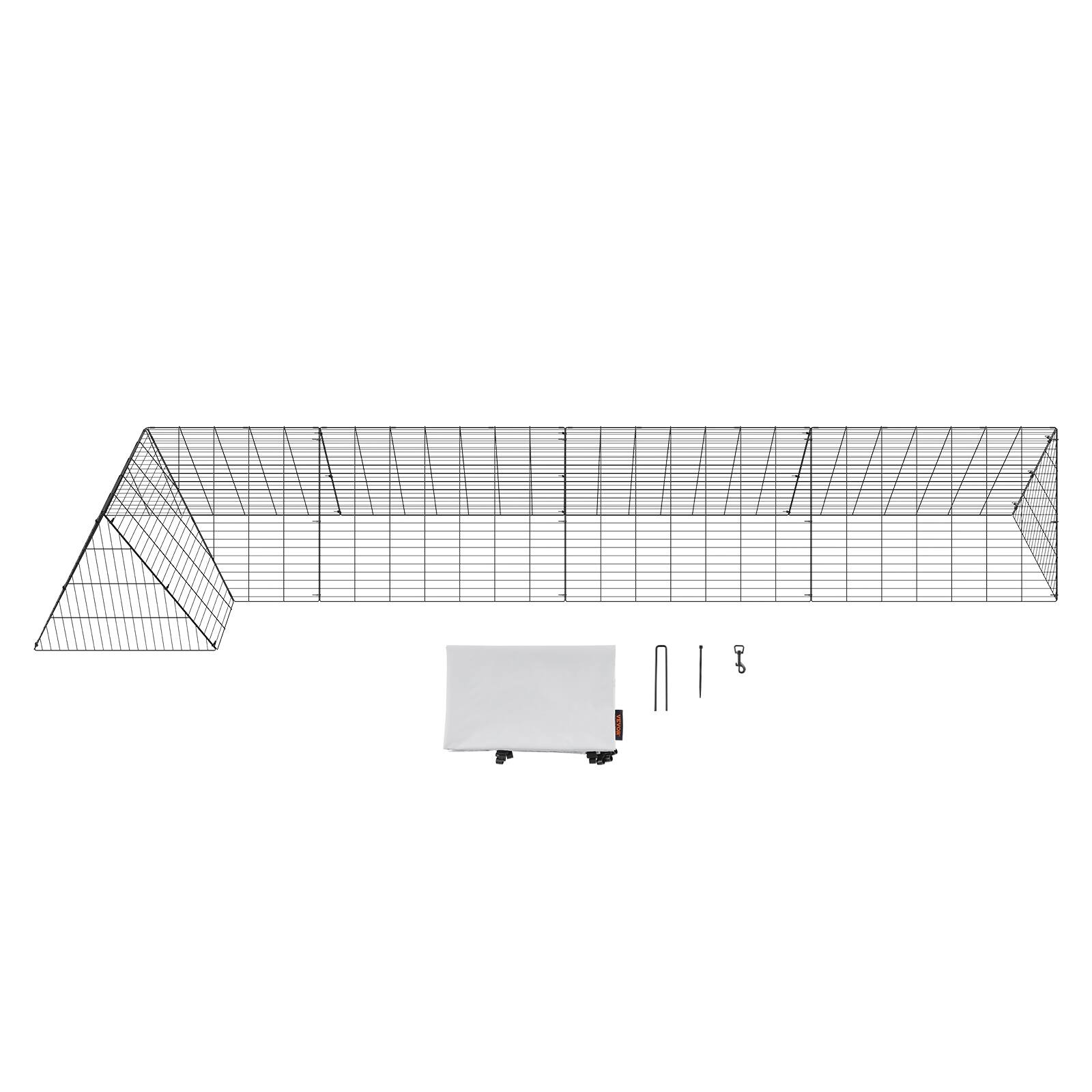 Alt View 5. VEVOR - Chicken Tunnels, 157.5 x 39.4 x 24.2 inch(LxWxH) Chicken Tunnels for Yard, Portable Chicken Tunnels for Outside - Black.
