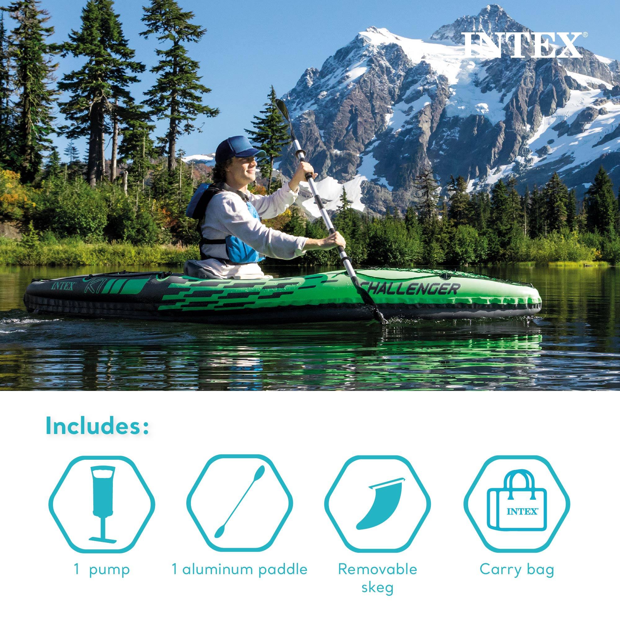 INTEX ENTEX HALLENGER Includes: INTEX 1 pump 1 aluminum paddle Removable skeg Carry bag