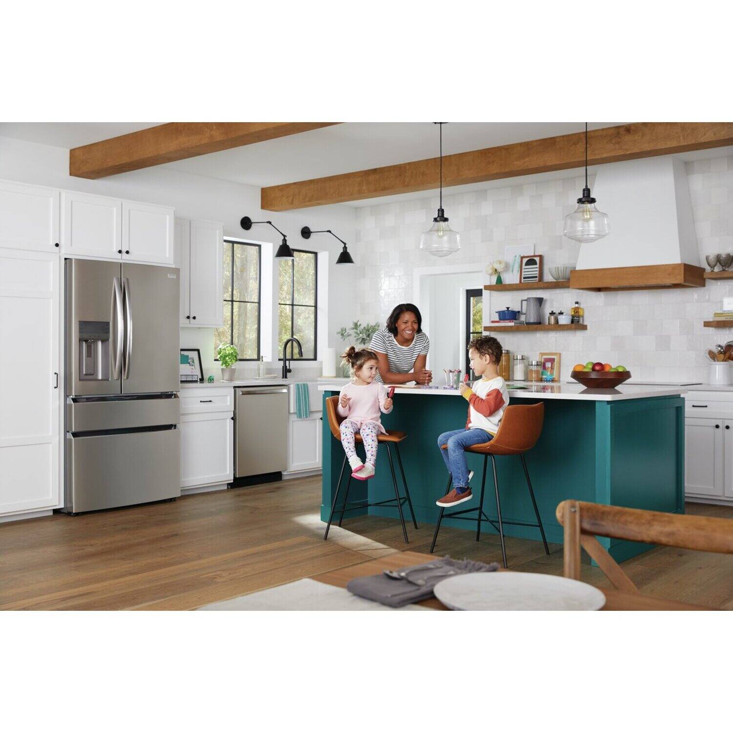 Alt View 7. Frigidaire - 24" Ultra Quiet 42 dBA Dishwasher with DishSense Sensor Technology - Stainless.