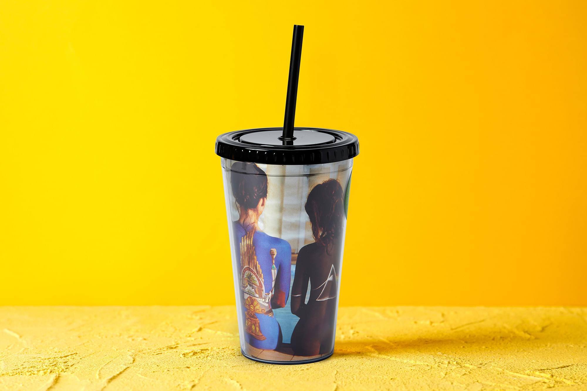 Alt View 3. Just Funky - Pink Floyd Back Catalogue Carnival Cup - 16oz BPA-Free Tumbler with Straw & Lid - Black.
