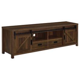 Coaster Co. of America - Madra 2-door Engineered Wood 79" TV Stand Dark Pine - Green