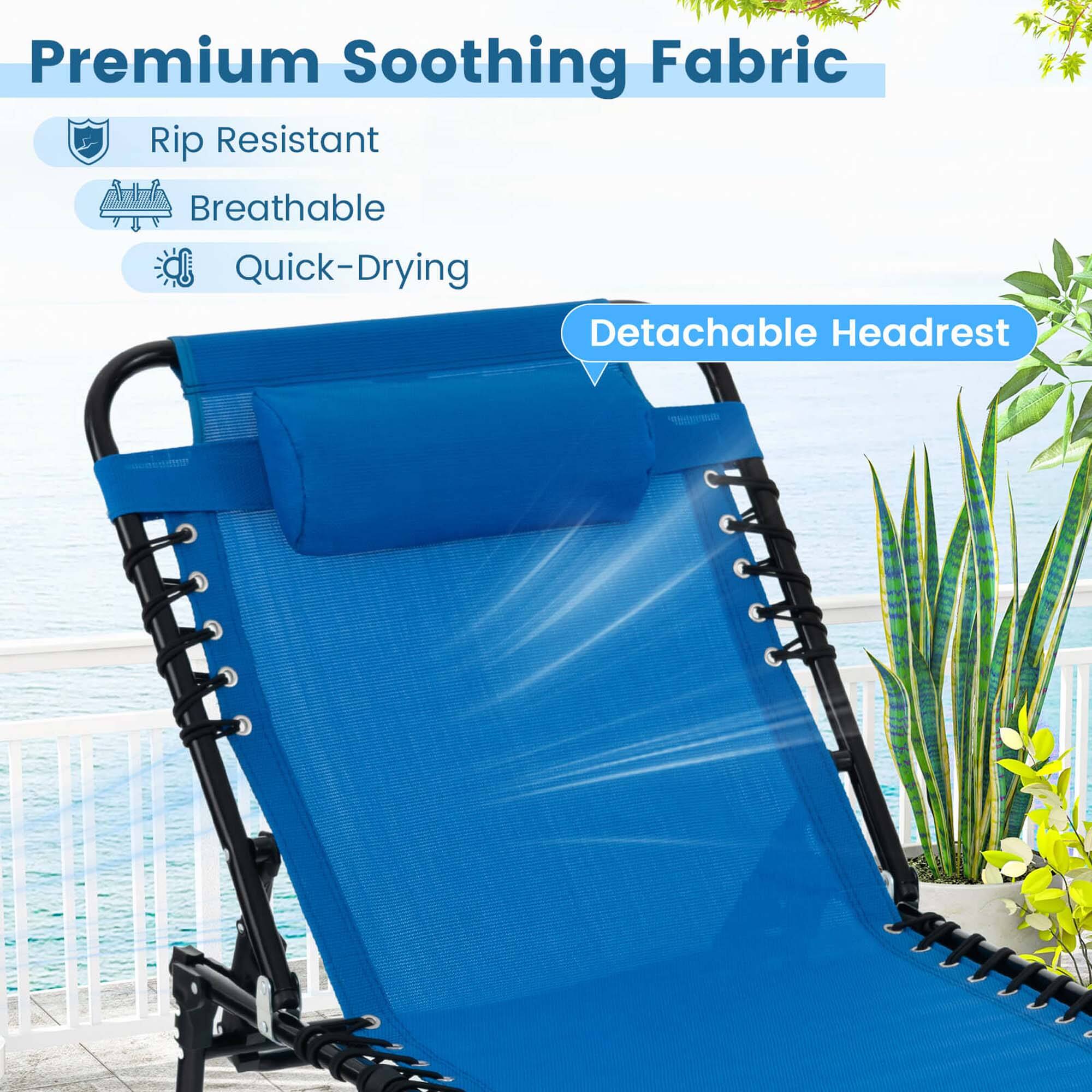 Premium Soothing Fabric

Rip Resistant
Breathable
Quick-Drying
Detachable Headrest