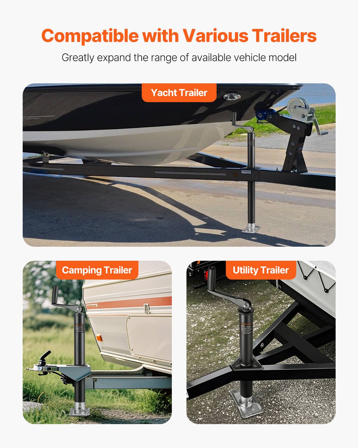 Compatible with Various Trailers  
Greatly expand the range of available vehicle model  
Yacht Trailer  
Camping Trailer  
Utility Trailer