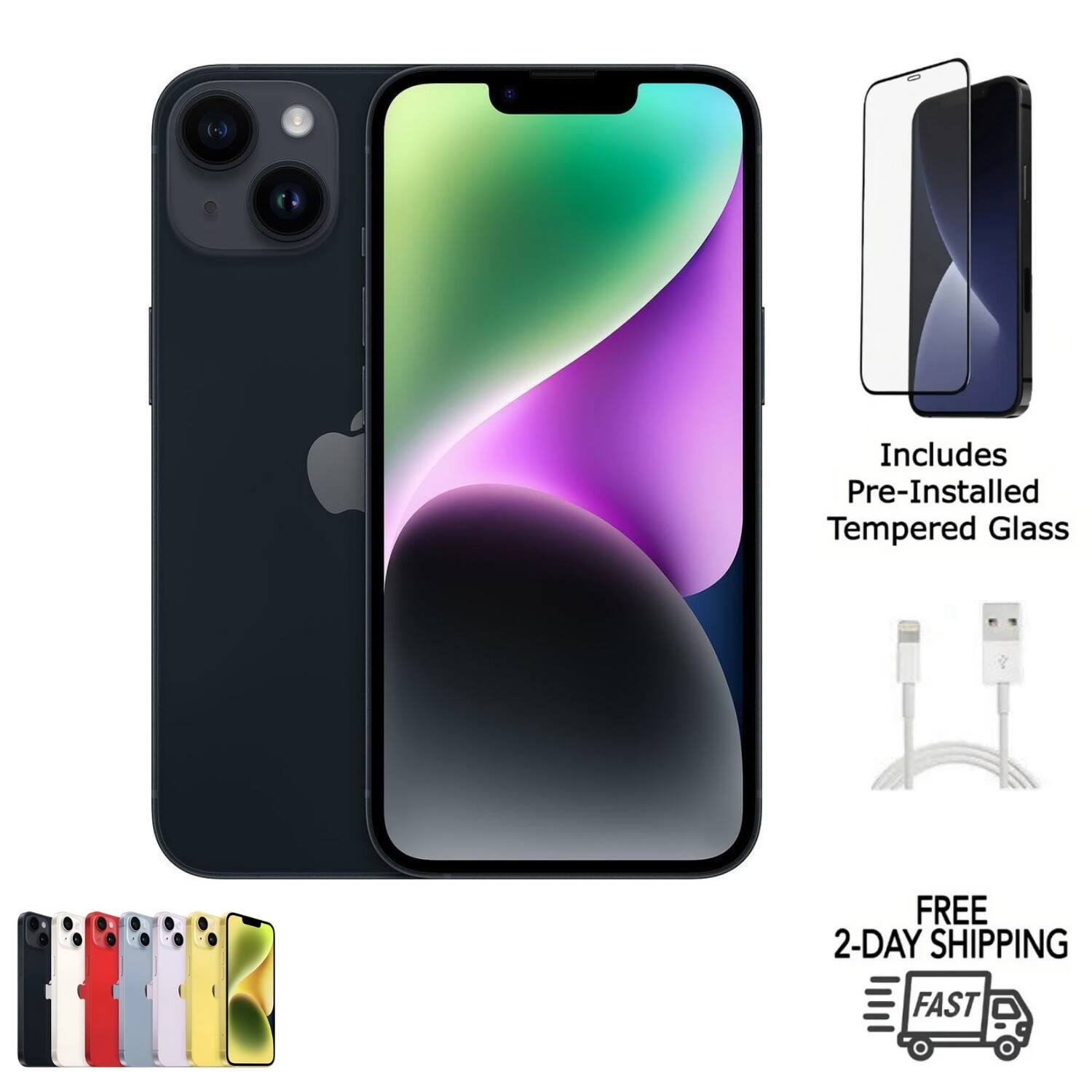 Includes Pre-Installed Tempered Glass  
FREE 2-DAY SHIPPING FAST