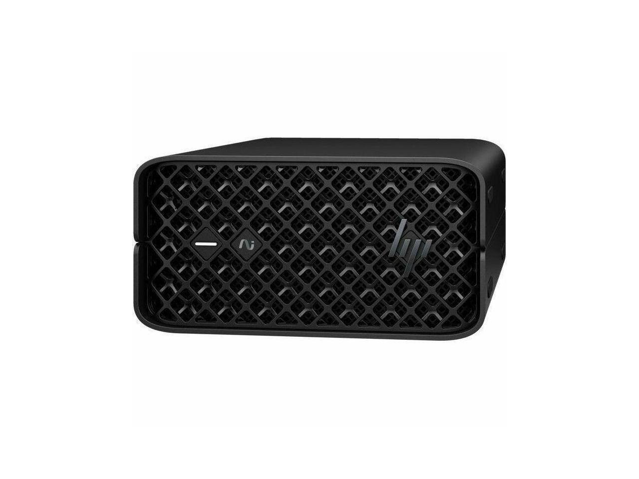 Alt View 4. HP - HP Z2 Mini G1a - Ryzen AI MAX 380 - 32GB - 1TB SSD - Win 11 Pro - Radeon 8040S - 2.5GbE - Wireless - BN4F6UT#ABA - Black.