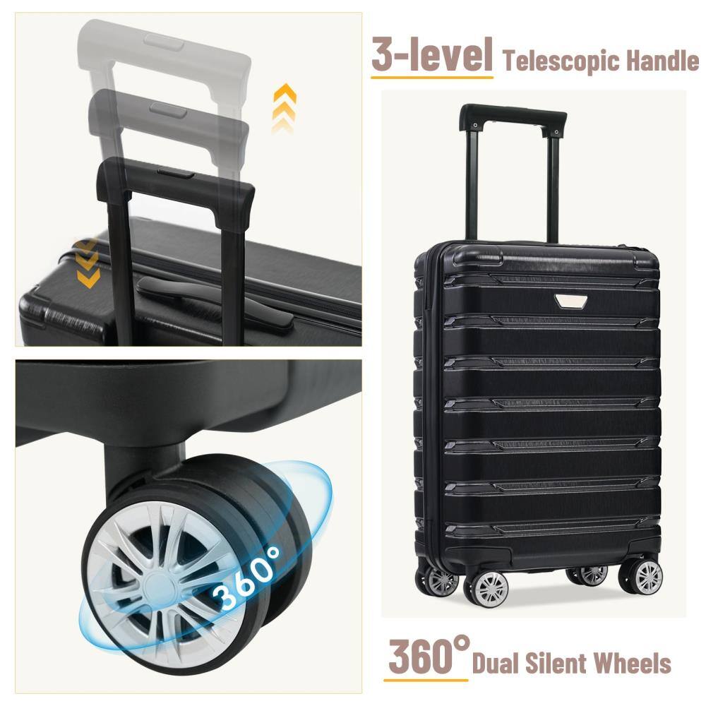 3-level Telescopic Handle

360° Dual Silent Wheels