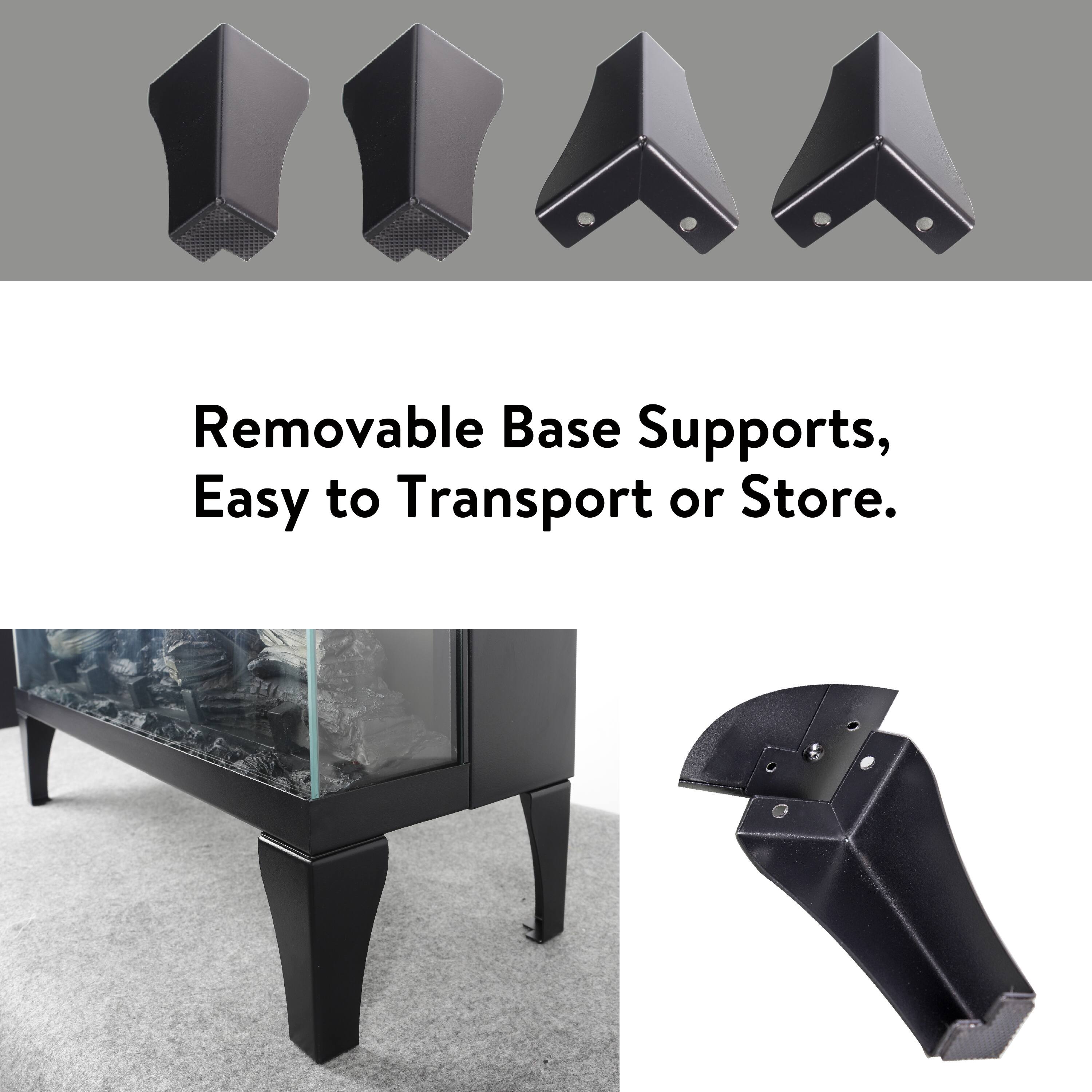 Removable Base Supports, Easy to Transport or Store.