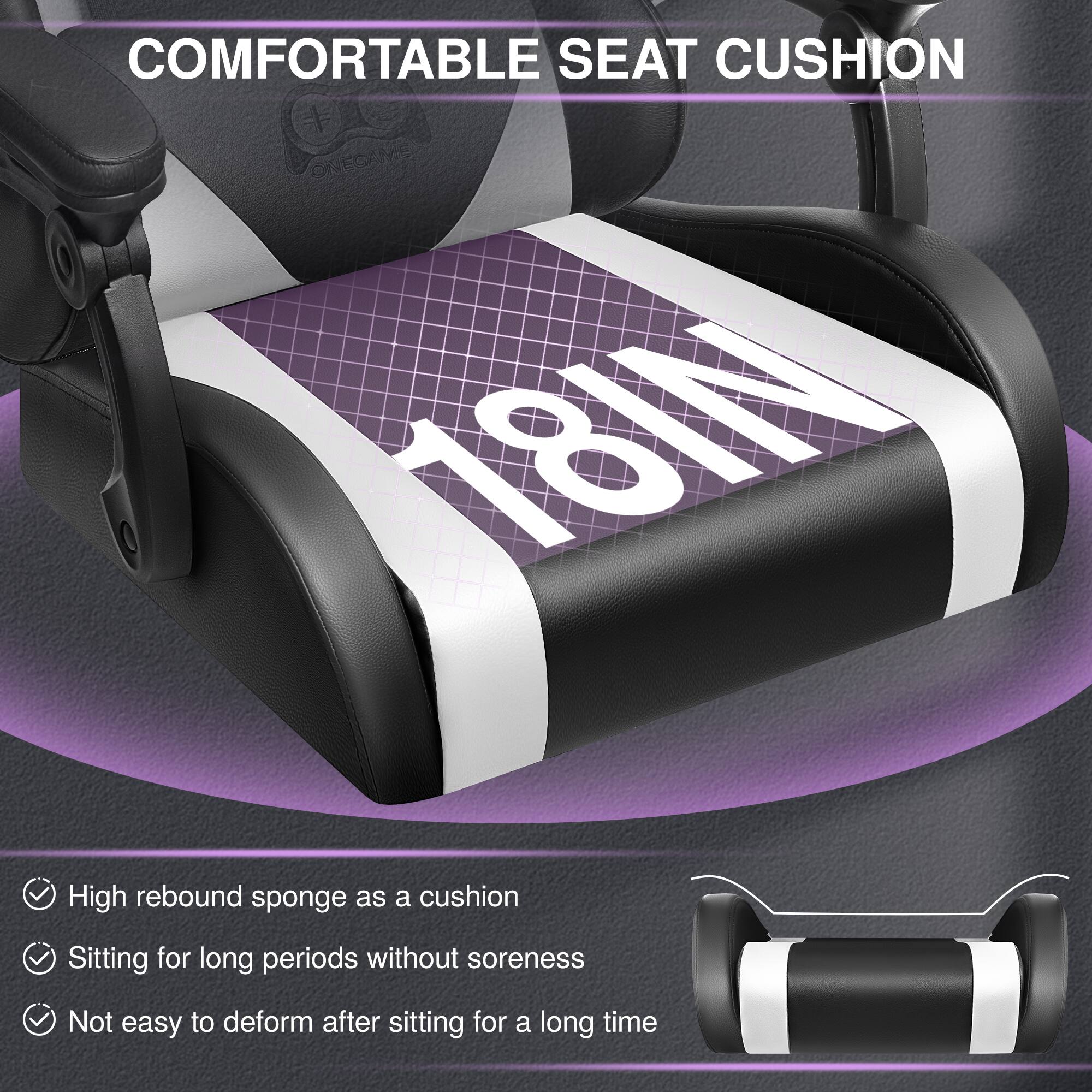 COMFORTABLE SEAT CUSHION

- High rebound sponge as a cushion
- Sitting for long periods without soreness
- Not easy to deform after sitting for a long time