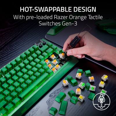 Razer Blackwidow V4 75% Wired Mechanical Orange Switch Gaming Razer Blackwidow V4 75% Wired Mechanical Orange Switch Gaming