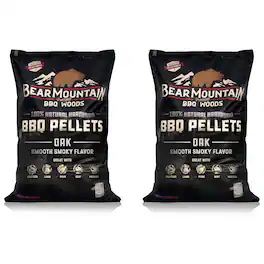 Bear Mountain BBQ - All Natural Hardwood Oak BBQ Smoker Pellets, 20 lbs (2 Pack)