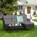 Alt View 1. Costway - Costway 3PCS Patio Rattan Furniture Set 3-Seat Sofa Cushioned Table Garden - Gray.
