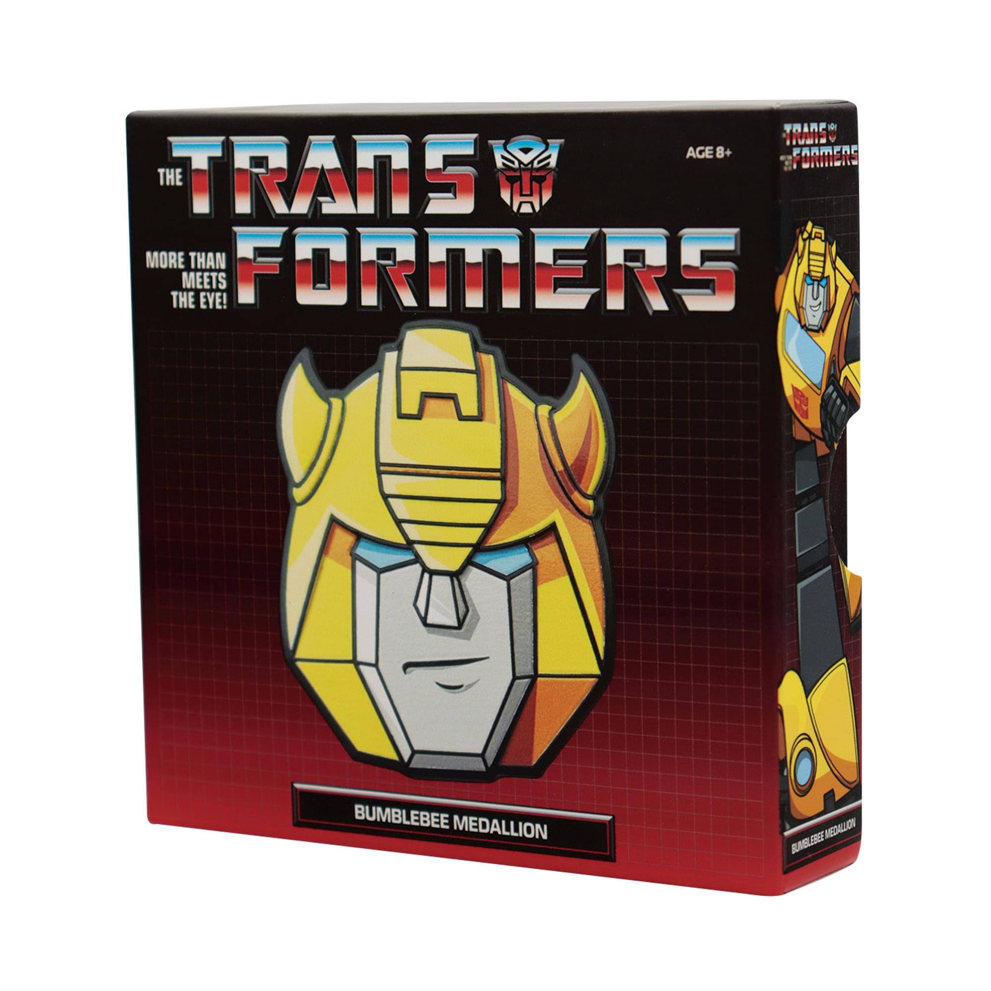 TRANSFORMERS  
THE TRANSFORMERS  
AGE 8+  
MORE THAN MEETS THE EYE!  
BUMBLEBEE MEDALLION