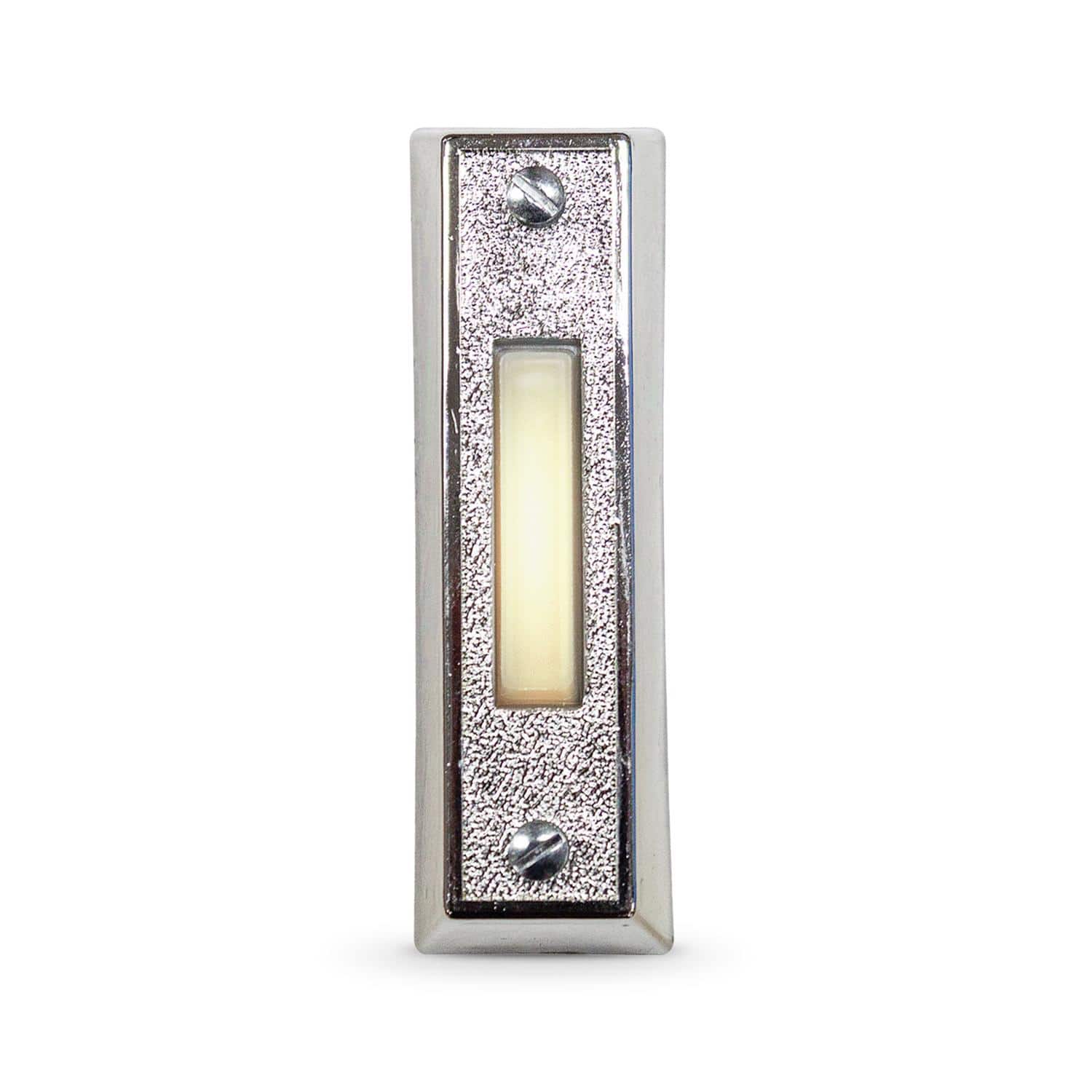HEATH ZENITH - Silver Plastic Wired Pushbutton Doorbell