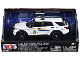 Motormax - 2022 Ford Police Interceptor Utility RCMP Law Enforcement and Public Service Series 1/43 - White