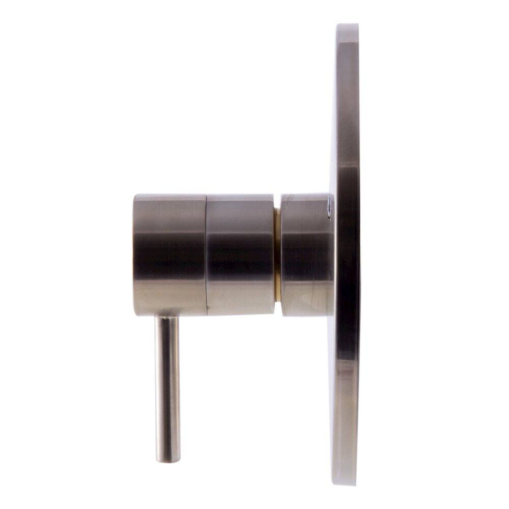 Alt View 1. Alfi - Brushed Nickel Pressure Balanced Round Shower Mixer - Silver.