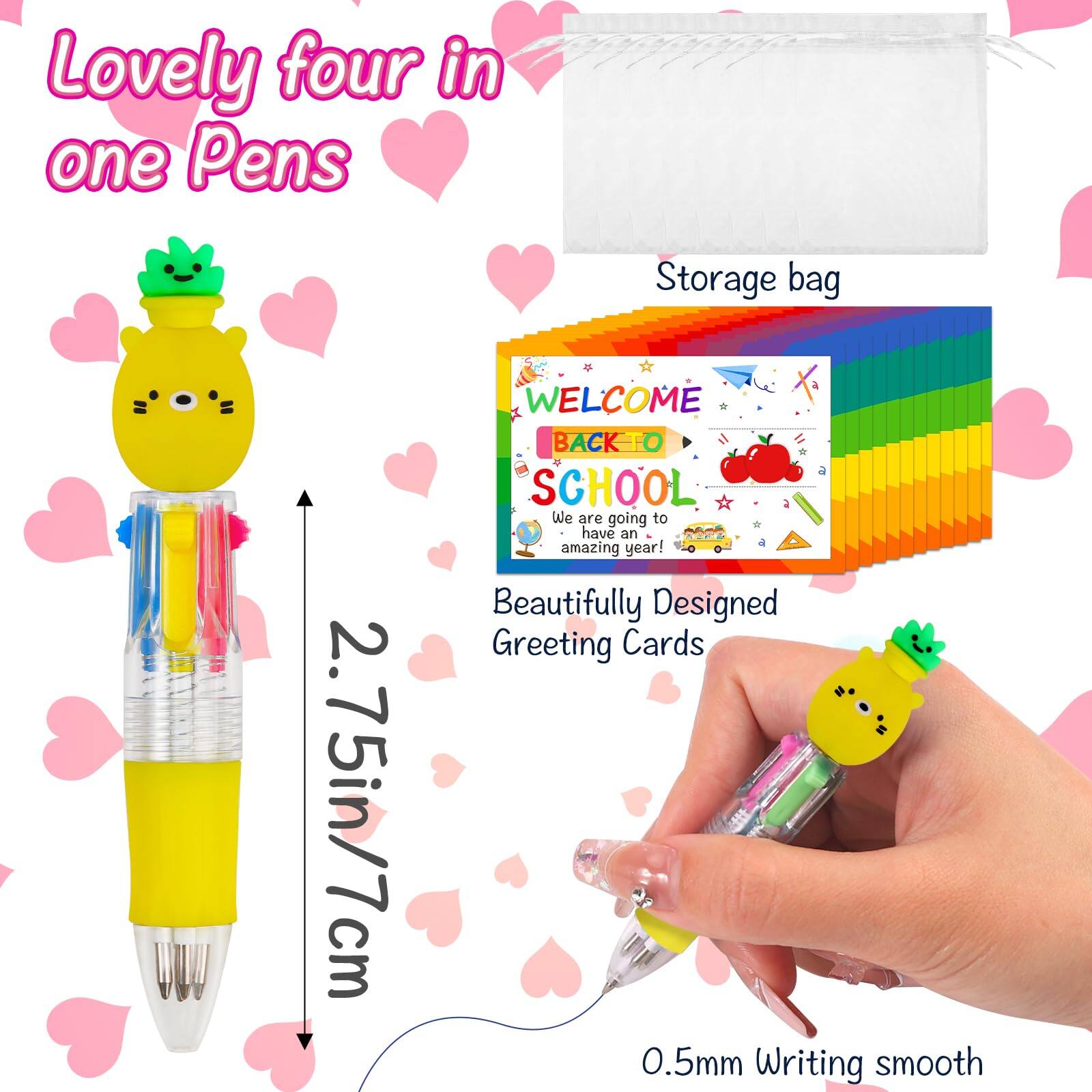 Lovely four in one Pens

Storage bag

2.75in/7cm

WELCOME BACK TO SCHOOL
We are going to have an amazing year!

Beautifully Designed Greeting Cards

0.5mm Writing smooth