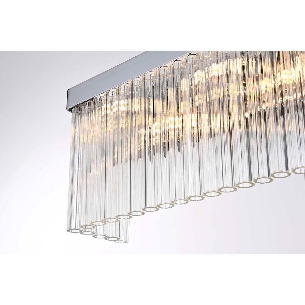Alt View 2. Elegant Lighting - Harlow 26 inch Wall Sconce in Chrome - Chrome.