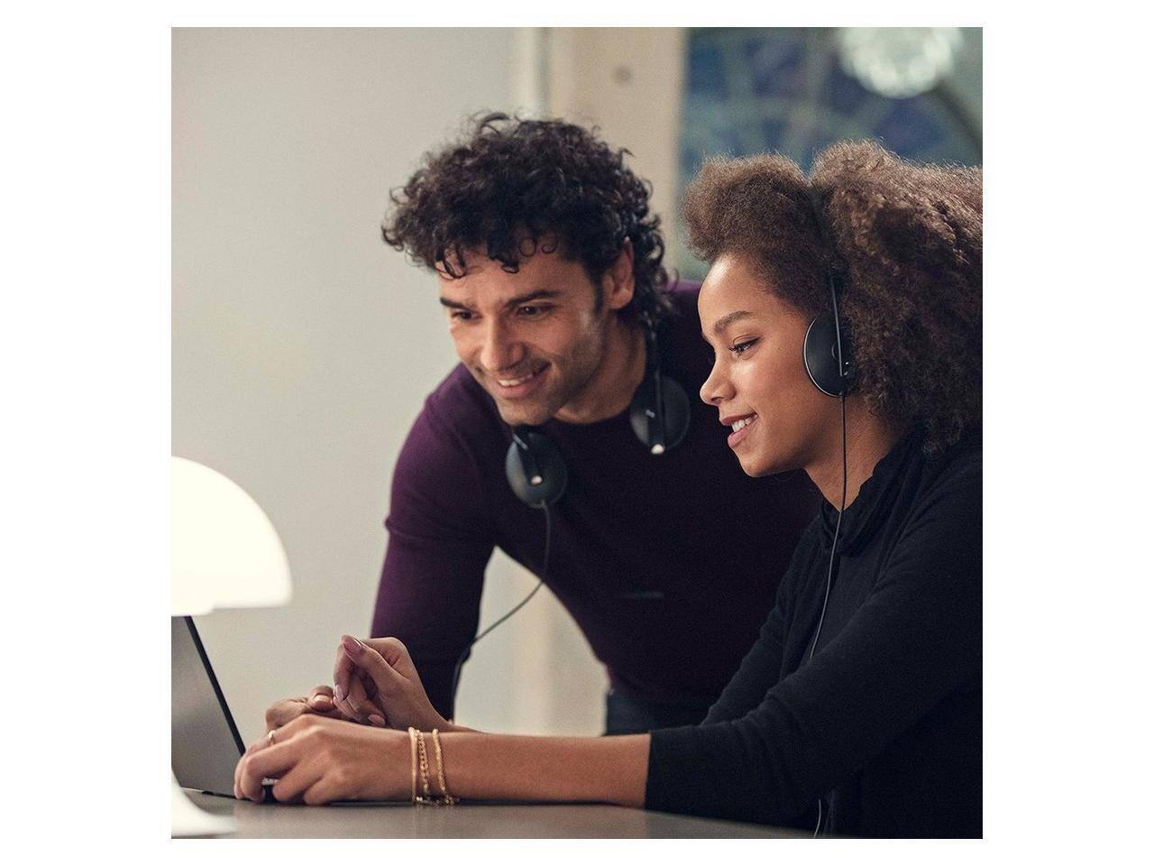 Alt View 2. EPOS - EPOS I Sennheiser ADAPT 160T USB II Stereo Computer Headset Over-the-Head Black (1000901) - Red.