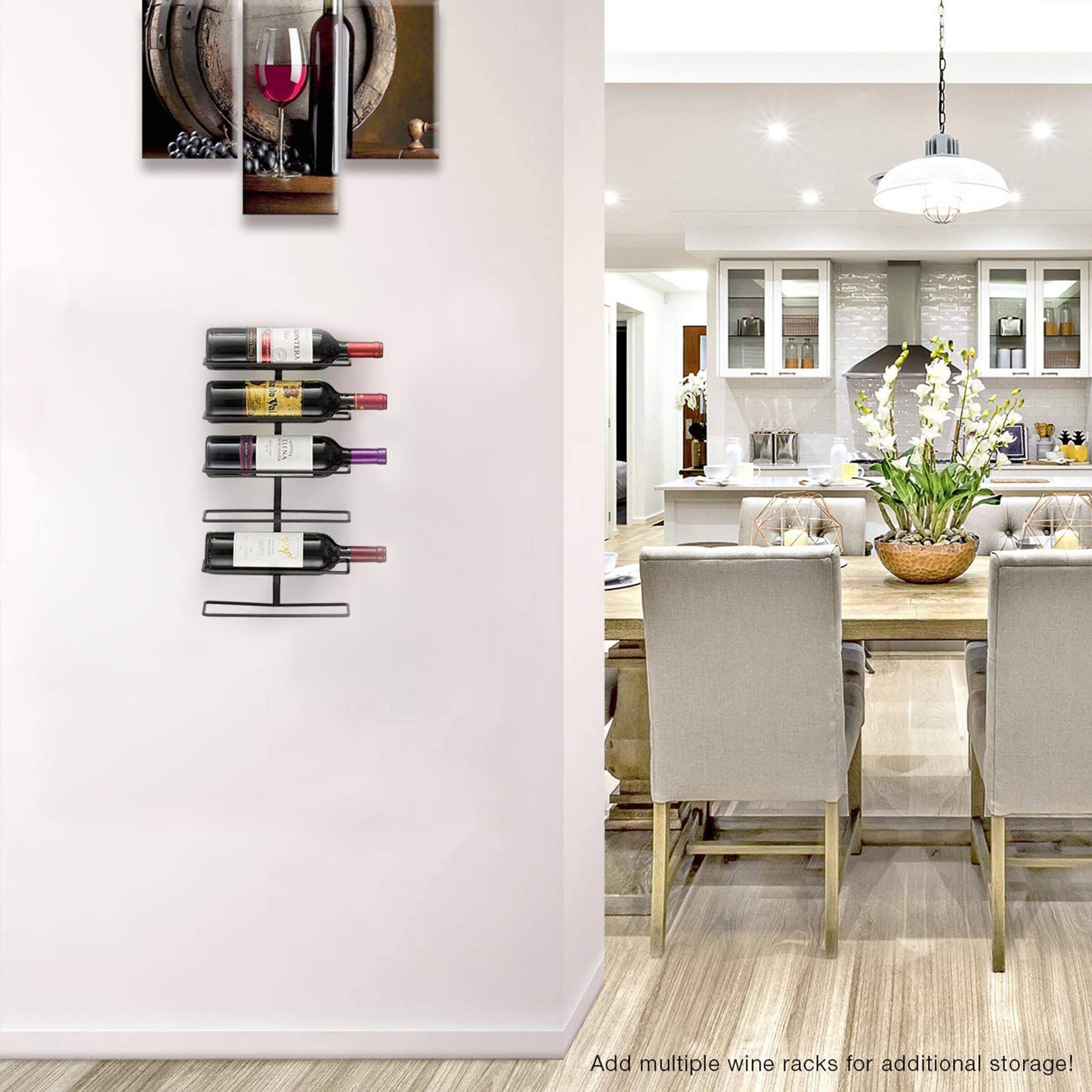 Add multiple wine racks for additional storage!