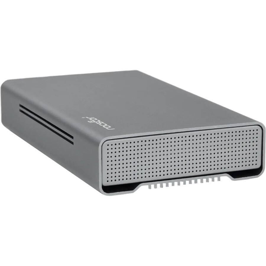 Alt View 5. Rocstor - Rocstor Rocpro D90 10 TB Desktop Rugged Hard Drive - 3.5" External - SATA (SATA/600) - Aluminum Gray - MAC Device.