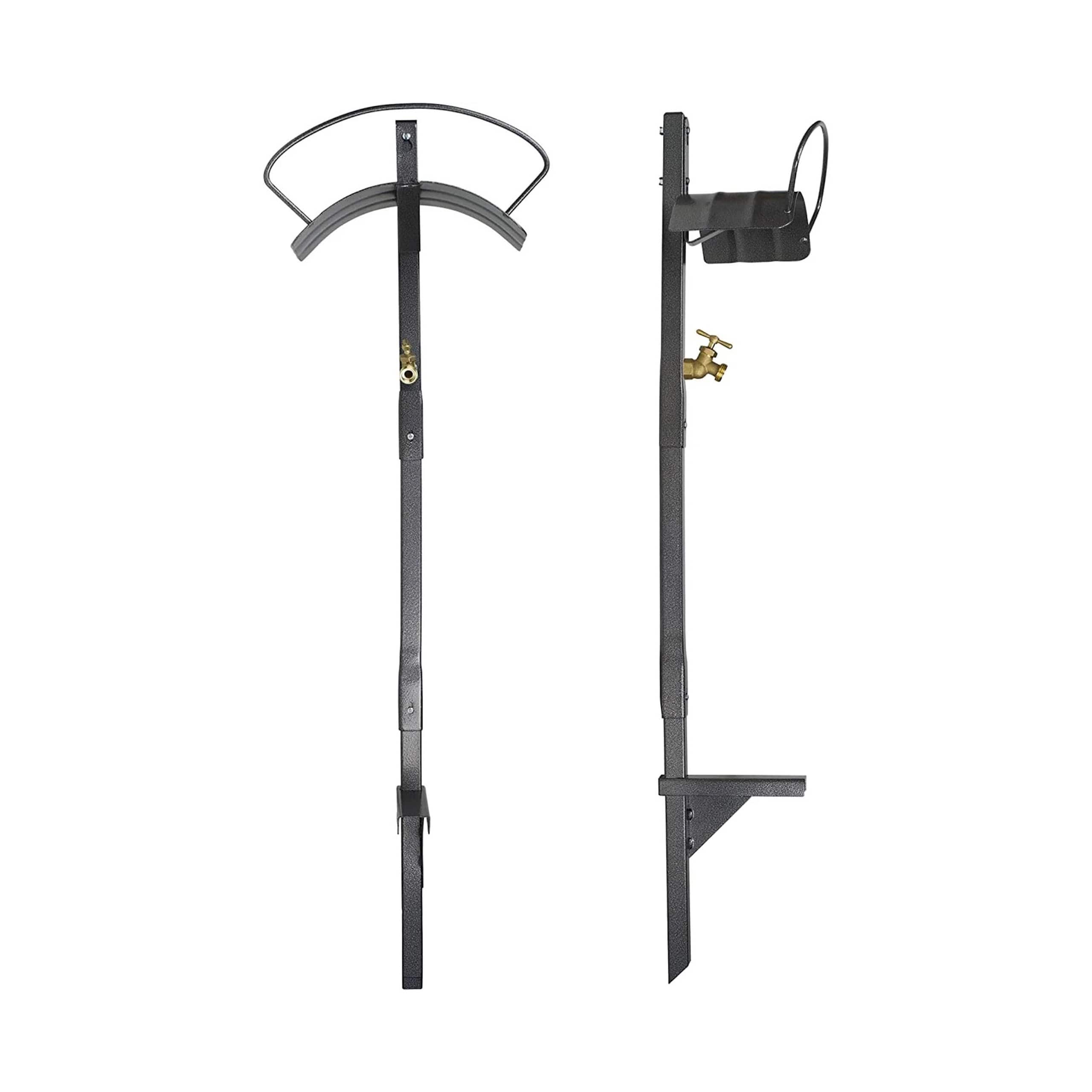 Yard Butler - Free-Standing Hose Hanger with Spigot - Hose Stand, Rust-Resistant, Anti-Kink Design IHCF-3KDS